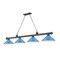 Z-Lite Cordon 4 Light Billiard, Bronze Plate & Electric Blue 2306-4BP-MEB - alternate 1